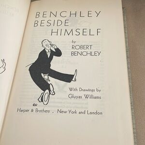 Benchley Beside Himself by Robert Benchley Hardcover Vintage Book! 1930